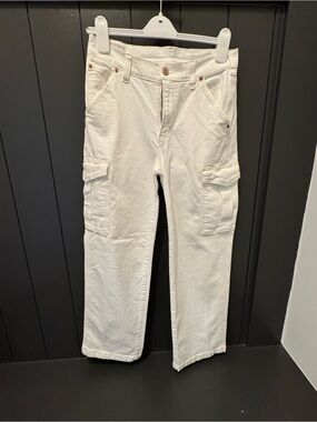 GAP -White '90s Loose Cargo Mid Rise Pants
